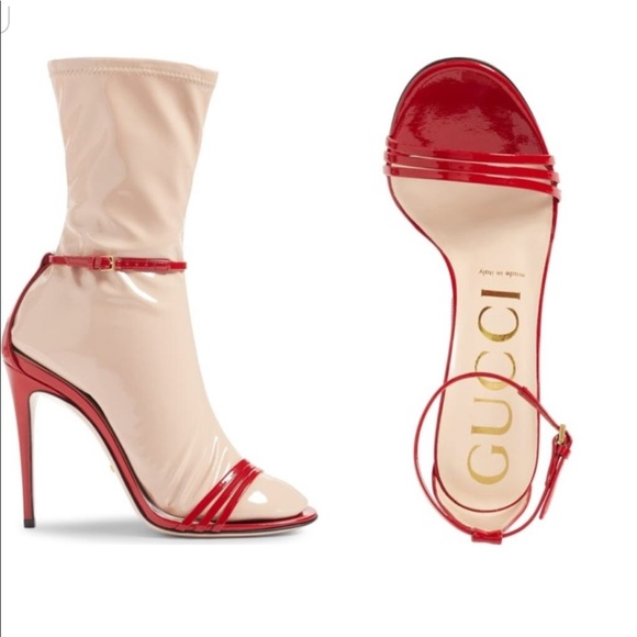 New Gucci ILSE Red Sandal red - Picture 6 of 8